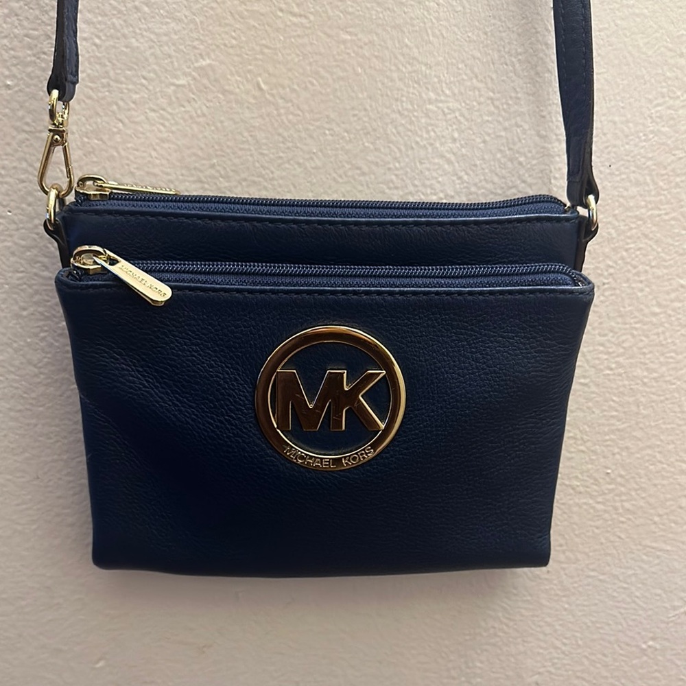 Michael Kors Navy Blue Crossbody Bag